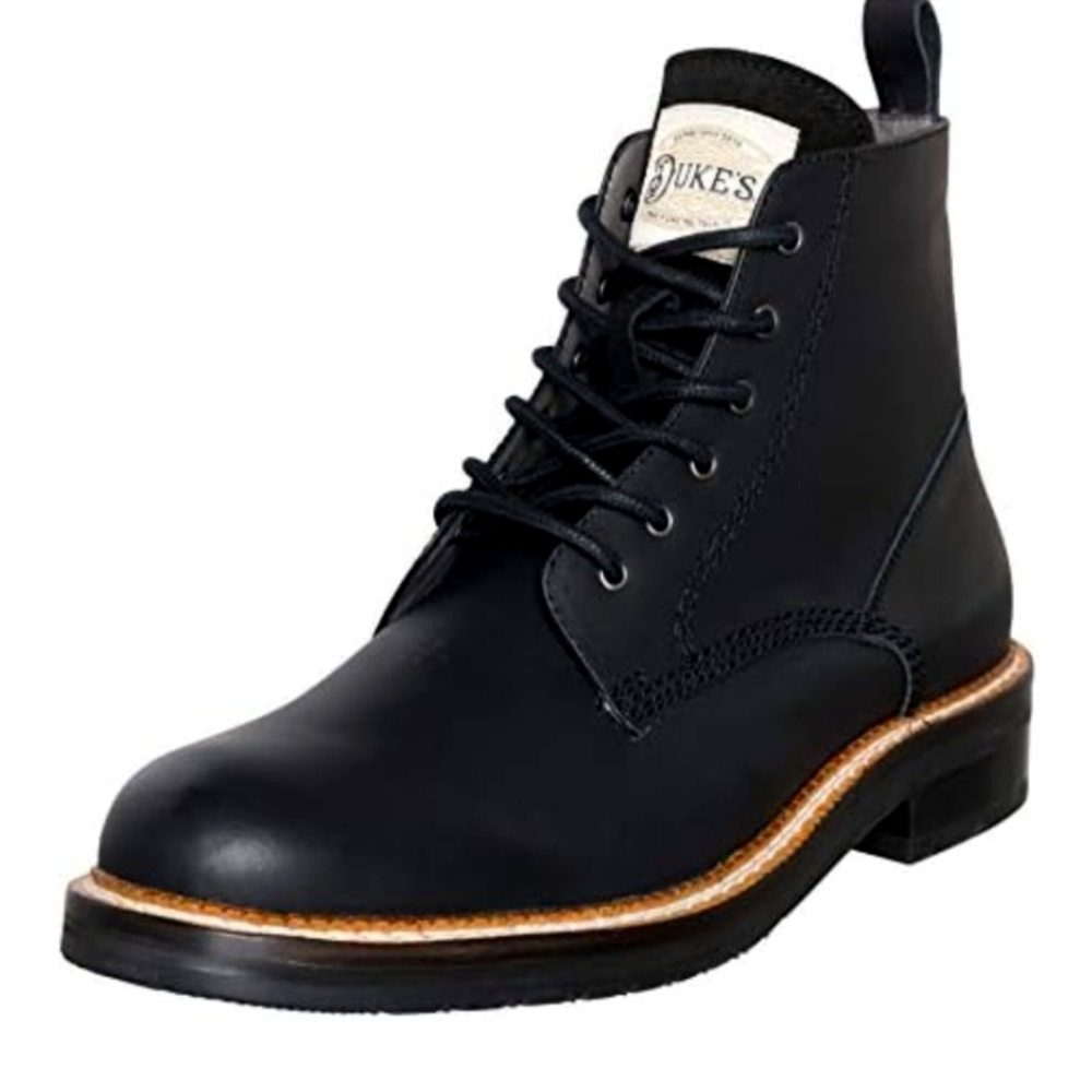 Duke's Austin Leather Mens Boot Premium Cushion Insole, Black  13W